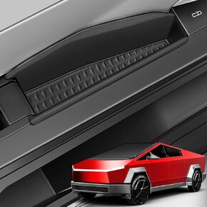4 مساءً مربع تخزين الأبواب متوافق مع Tesla Cybertruck 2025 2024 2023 ، جيوب مربع منظم الباب لإكسسوارات ترقية الشاحنات الإلكترونية ، صينية حامل التوسع الداخلية