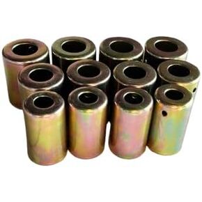 12PCS Hose Ferrule Set #6#8#10 Size Color Zinc Coating For Standard Barrier Hydraulic Hose Crimper Ferrules (Ferrule)