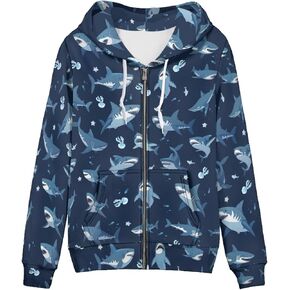هوديي Irisjudy Womens zip-up مع Kanga Pocket (XS-5XL) ، الصبار ، عباد الشمس ، سترات قذائف رياضية طويلة الأكمام