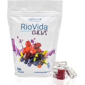 4Life RioVida Chews, Supplement Supports Immune System & Healthy Aging with Elderberry, Acai Berry & Transfer Factor Proteins - 30 Chews