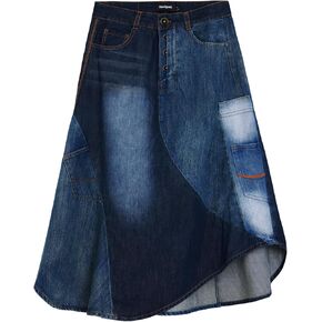 Desigual Women's Patchwork Denim Skirt
