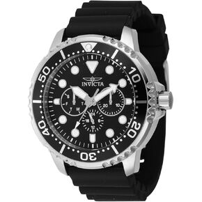 Invicta Pro Diver Men 48mm Stainless Steel Steel Dial Black Dial VH63 Quartz