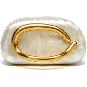 محفظة القابض للنساء الإغلاق المعدني الذهبي بورجوندي حمراء القابض في مساء سلسلة كروسودي in Kuwait