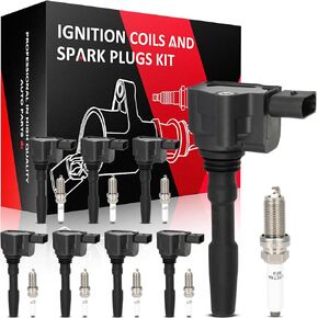 SCITOO 8 ignition coils + 8 iridium Spark Plugs 2015-2018 RS7 4.0L2016-2016 S7 4.0L 2016-2017 S8 4.0L 2015-2015 S8 4.0L Built After 3/30/15 079905110N,079905110J,UF766