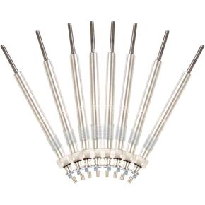 12639701 Diesel Glow Plug 8 Set Compatible with glow plugs 6.6 duramax Chevy GMC LBZ LGH LLY LML LMM, 2006-2016 Silverado, Savana, Sierra