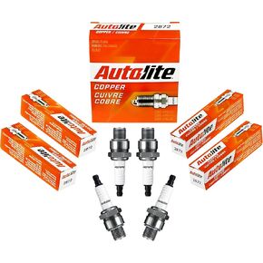 Autolite 2872 Copper غير المقاومة للسيارات بديل شرارة (حزمة واحدة)