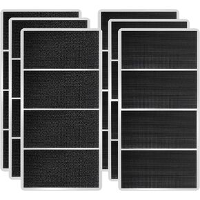 Hook and Loop Strips with Adhesive, and Square Circle, Strong Adhesive Backing Mounting Tape for Home or Office Use, Black 72 Sets in Kuwait