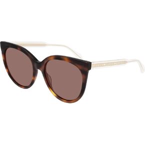 Gucci Oval Sunglasses GG0565S 002 Havana/Clear/Gold 54mm 0565