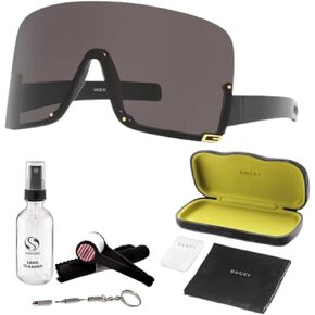 Gucci GG1631S Designer Sunglasses: Elegant Rimless Shield Frame Eyewear with Premium eSHADES Kit - Epitome of Luxury and Style