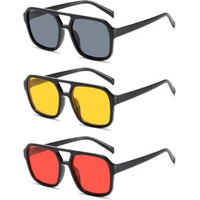 Retro 70s Square Aviator Genlasses Women Men Gen Vintage Rectangle Grasshanges Frame Frame Frame Strendy Shades