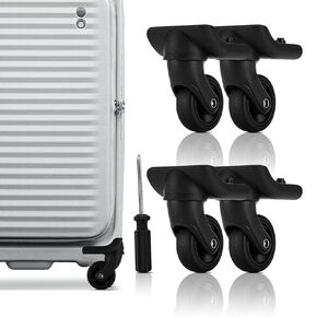 Friendship 4 Pack Suitcase Wheels Replacement for Luggage Wheels Replacement Kit 360 Degree Rotation Universal Replacement Caster Wheels Repair Kit for Travel Luggage & Business Trip