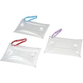 4pcs Clear Coin Pres -keychain الشفافة PVC تغيير محفظة محفظة صغيرة المحافظ