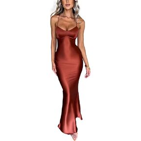 XXXITICAT للسيدات الفستان MAXI SLIPLESS OPEN