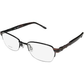 Aristar 16370 Womens/Ladies Rectangular Half-rim Flexible Hinges Eyeglasses/Spectacles