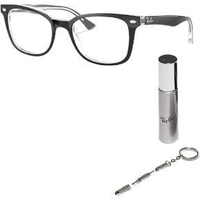 Ray-Ban RB5285 Butterfly Shape Glasses With Eyewear Kit Bundle - Eyeglasses with High Bridge Fit - Women's Designer Glasses Frame with Clear Lenses