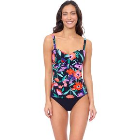 الملف الشخصي من قبل Gottex للنساء Marguerite D Cup Crisscross تفاصيل Tankini - بنيت في حمالة صدر وأشرطة قابلة للضبط أعلى ملابس السباحة