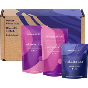 Rebalance Health The Hot Flash System - Helps Reduce Hot Flashes, Night Sweats & Mood Swings - Estrogen Free Menopause Relief Lozenges - Daily Menopause Supplements for Women (1-Month Supply)