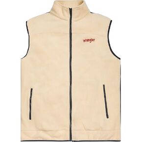 Wrangler Men's Big and Tall Polar Fleece Zip Up Sleeveless Vest