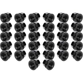 ECCPP M14X1.5 NUTS LUG Black 0.94 طويل الطرف مفتوح العجلة مصنع المصنع 32 قطعة مناسبة للفورد F-250 2003-2019 لفورد F-250 Super Duty