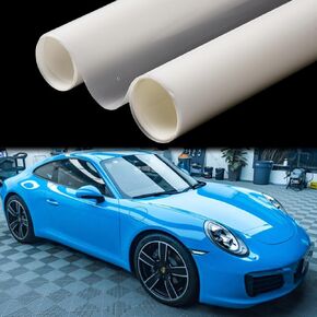 Blueshyhall High Gloss TPU Clear Car Paint Protection Film, Anti-Scratch Automotive Vinyl Wraps Self Healing Adhesive Invisible Car Wrap Repair Film,60 inch x 12 inch