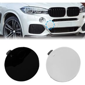 Painted Front Bumper Tow Hook Cover for BMW X5 M Aerodynamics Sport F15 25dX 28iX 30dX 35iX 40dX 40e 50i xDrive SAV 2014 2015 2016 2017 2018 Towing Hook Eye Cap 51118060131 (Black Painted)