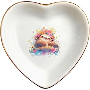 Cute Nature Animal Ring Dish - Jewelry Holder - Decorative Trinket Tray - Gifts for Animal Lover Mom Daughters Sisters Friends For Birthday, Wedding, Christmas (Hummingbird)