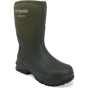 DryShod Mens Legend MXT Round Toe Mid On Rain Boots Casual Mid - Green