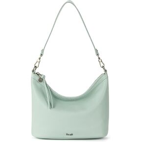 The Sak Jasmine Small Hobo Bag - Premium Leather Women's Purse for Everyday & Travel - Mini Hobo Shoulder Handbag With Zipper Closure & Pockets - Aqua