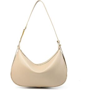 Shoulder Bags for Women, Genuine Leather Crossbody bags purses, Crescent Handbags with an Adjustable Strap