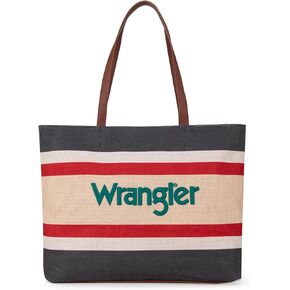 Wrangler Large Tote Bag for Women Shoulder Purse Bag with Zipper