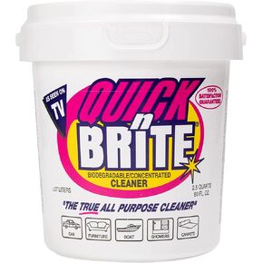 Quick 'n Brite All Purpose Cleaning Paste – Miracle Cleaner for Tough Stains, Biodegradable, Non-Toxic, Pet-Safe, Multi-Surface Stain Remover, Made in USA, 12 Oz