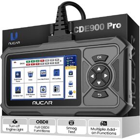 أداة فحص Mucar CDE900 Pro OBD2 Scanoster Diagnostic ، قارئ رمز سيارة OBDII الكامل مع حزم برامج إضافية متعددة ، شاشة تعمل باللمس 5 بوصات ، FCA Autoauth ، تحديث لاسلكي