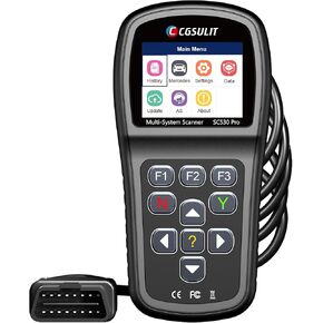 CGSULIT SC530 PRO OBD2 SCANNER SCHANOSTIC SCAN TOUR FOR MERCEDES BENZ ، 2025 قارئ رمز السيارة الكامل مع أكثر من 20 خدمات ، ABS BAYER ، EPB/SRS/SAS/TCM/BMS/T-HROTTLE ، VIN ، تحديث مجاني ، تحديث مجاني