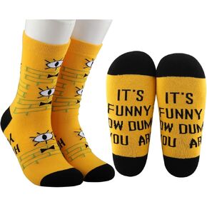 MBMSO 1 زوج Bill C-Pher Socks إنه أمر مضحك كم أنت غبي هدية تلفزيونية كرتونية لمحبي الرسوم المتحركة G