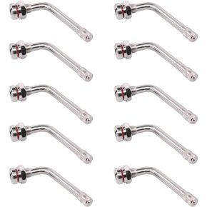 APPERIANPAR 10PCS صمام إطارات الشاحنة ينبع 60 درجة الانحناء لألكوا 22.5 و 24.5 بوصة عجلات الألومنيوم TR545D