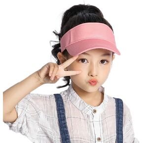 Sun Visor for Kids ALPORALE Girls Sun Cap - Summer Outdoor UV Protect Sport Hat لمدة تتراوح بين 2 و 6 سنوات