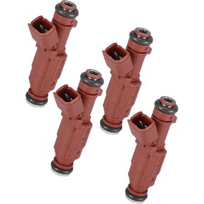 Motoforti 4 Pcs 35310-2E000 Flow Matched Fuel Injector for Hyundai Elantra 1.8L 2011-2013 Long-lasting