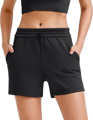 شورتات رياضية G4Free للنساء Shockcord Sweat Shorts Summer صيف شورت مع الجيوب smoofit modal soft in Saudi Arabia