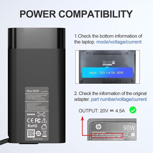 135W AC Adapter 19.5V 6.9A Laptop Charger for HP Spectre x360 15t-df100 CTO,HP Pavilion Gaming 15 17 15-ec0751ms L15534-001 ec0013dx TPN-DA11 TPN-CA13 OMEN Power Supply Cord in Saudi Arabia