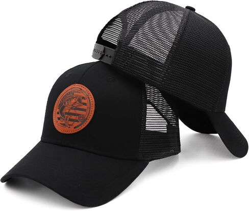 American Flag Fishing Trucker Hat for Dad Men Husband Grandpa Birthday Retirement Gifts Baseball Cap in Saudi Arabia