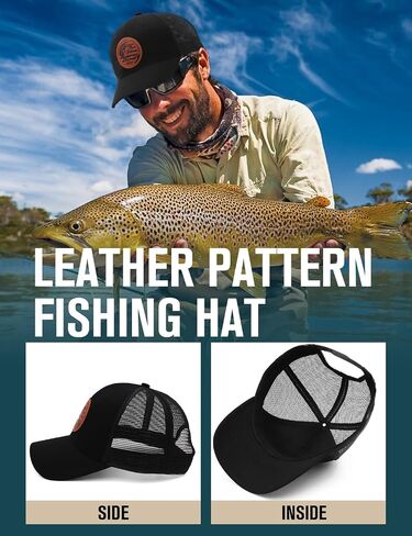 American Flag Fishing Trucker Hat for Dad Men Husband Grandpa Birthday Retirement Gifts Baseball Cap in Saudi Arabia