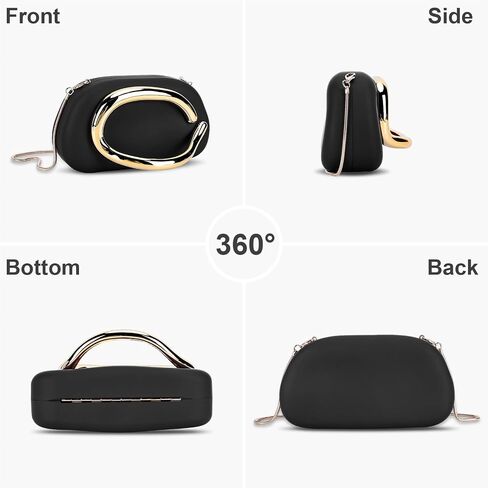 Clutch Purse for Women Gold Metal Closure Burgundy Red Clutch Evening Bag Chain Crossbody Purse in Kuwait
