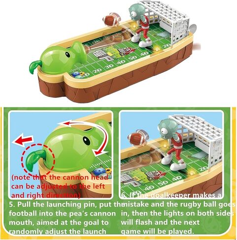 Plants and Zombies Toys Action Figures PVZ Toys Set 1 2 Series Tabletop Rugby Slingshot Goalkeeping Parent Child Interaction Great Gifts for Kids and Fans,Birthday and Christmas Party New in Saudi Arabia