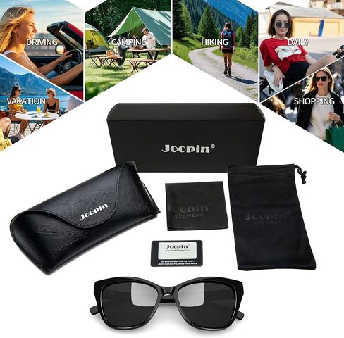 Joopin Oversized Cateye Sunglasses for Women, Fashion Metal Frame Cat Eye Womens Sunglasses in Kuwait