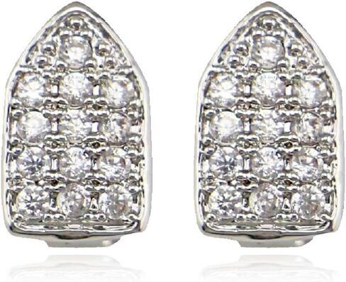 2 Pcs Iced Out Diamond Teeth Grillz Hip Hop Grills for Your Teeth Top and Bottom, Cosplay Teeth Accessories in Saudi Arabia