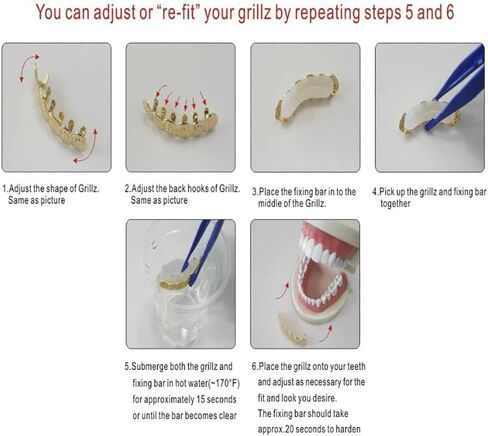 2 Pcs Iced Out Diamond Teeth Grillz Hip Hop Grills for Your Teeth Top and Bottom, Cosplay Teeth Accessories in Saudi Arabia
