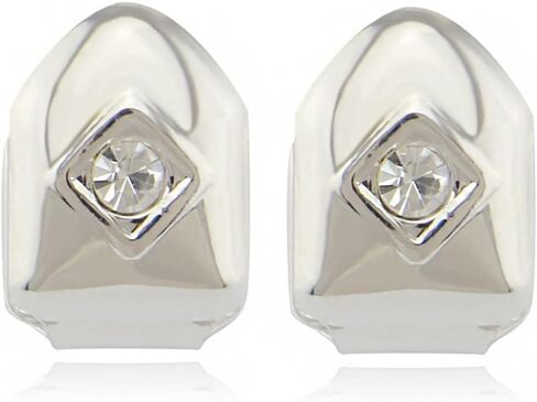 2 Pcs Iced Out Diamond Teeth Grillz Hip Hop Grills for Your Teeth Top and Bottom, Cosplay Teeth Accessories in Saudi Arabia