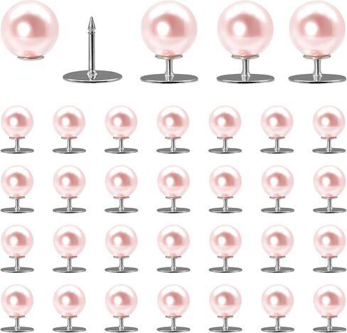 30 Sets Pearl Buttons No Need to Sew Removable Buttons Pearl Brooch Pins Fixed Pins,Reusable Multipurpose Crafts Buttons for Shirt Blouse Dress Sweater Shawl and Suspenders Jackets in Saudi Arabia