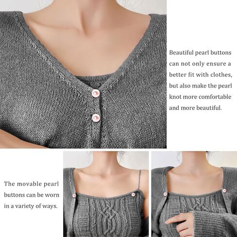 30 Sets Pearl Buttons No Need to Sew Removable Buttons Pearl Brooch Pins Fixed Pins,Reusable Multipurpose Crafts Buttons for Shirt Blouse Dress Sweater Shawl and Suspenders Jackets in Saudi Arabia