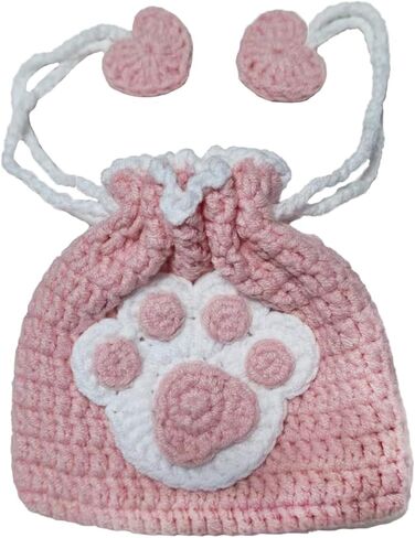 Small Crochet Purse 100% Handmade Knitted Storage Bag Cute Funny Kawaii Coin Change Purse Pouch Mini Cartoon Shark Funny Plush Drawstring Headphone Wallet for Women Girls Gift (Rainbow) in Saudi Arabia